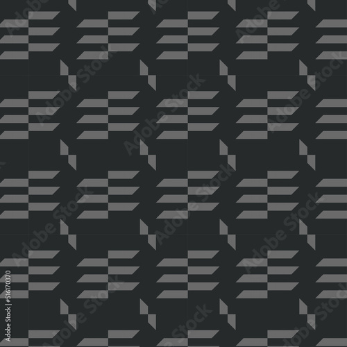 Geometric seamless pattern, background, monochrome, vector