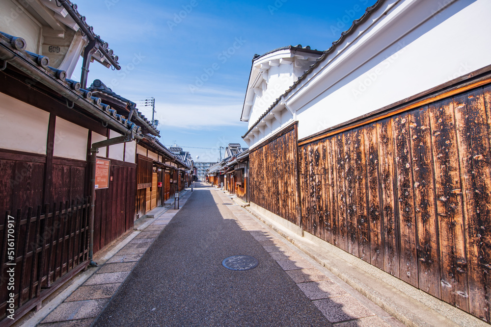 大阪府富田林 寺内町の街並み 大阪府富田林 寺内町の街並み