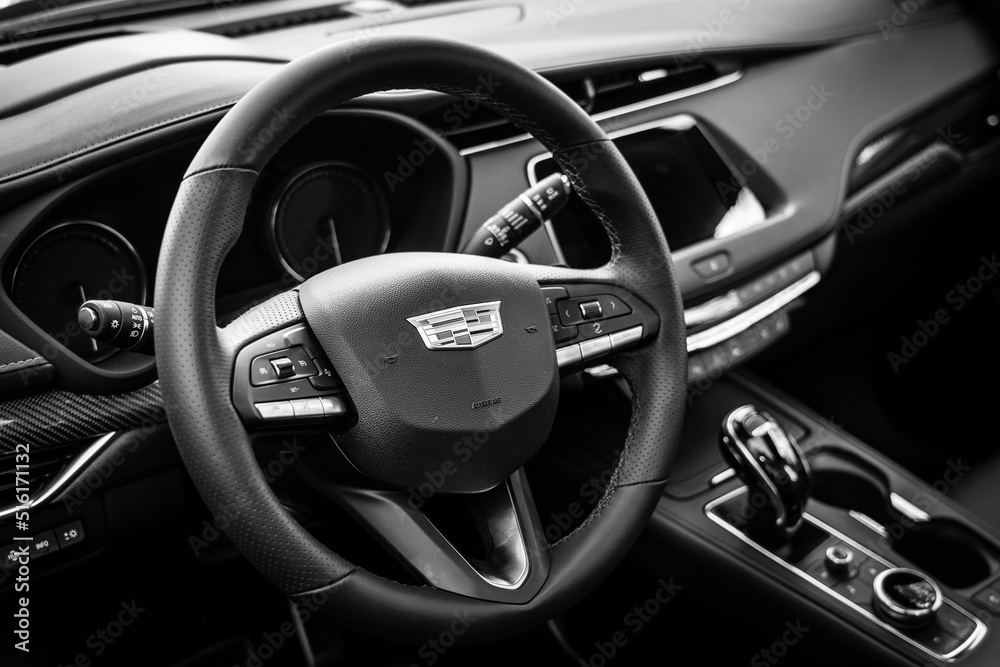 Foto De BERLIN JUNE 18 2022 Interior Of The Subcompact Luxury foto-de-berlin-june-18-2022-interior-of-the-subcompact-luxury