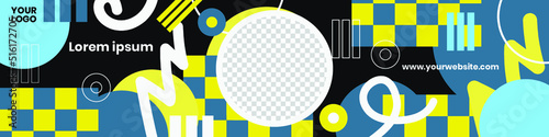 Modern Trends Maximalist Linkedin Banner Design