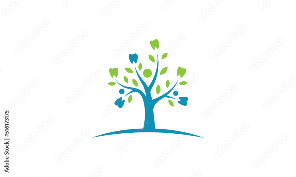 Dental, Tree Dental, Family Dental Logo Design Vector Dental, Tree Dental, Family Dental Logo Design Vector