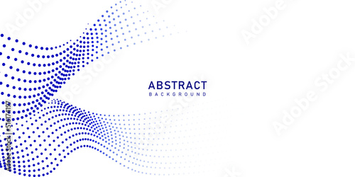 Professional blue dots abstract vector background with editable elements