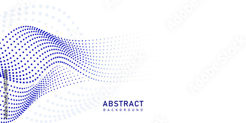 Professional blue dots abstract vector background with editable elements 