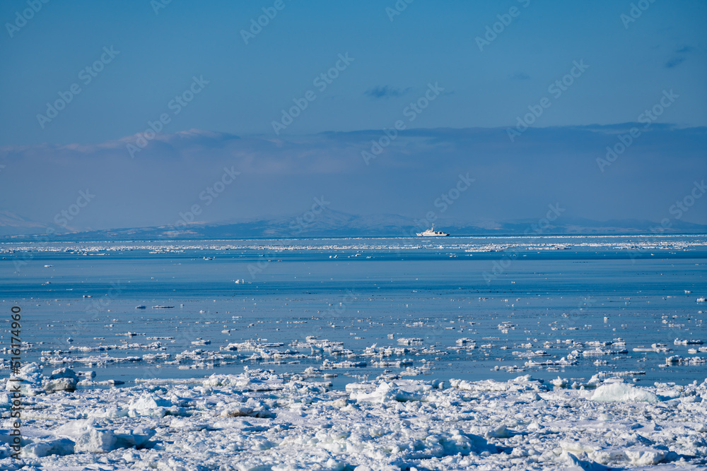 Fototapeta premium 流氷 網走