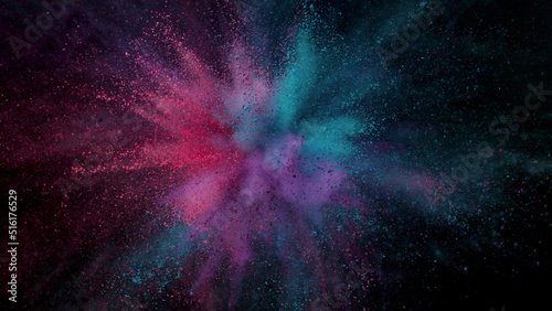 Freeze motion shot of color...