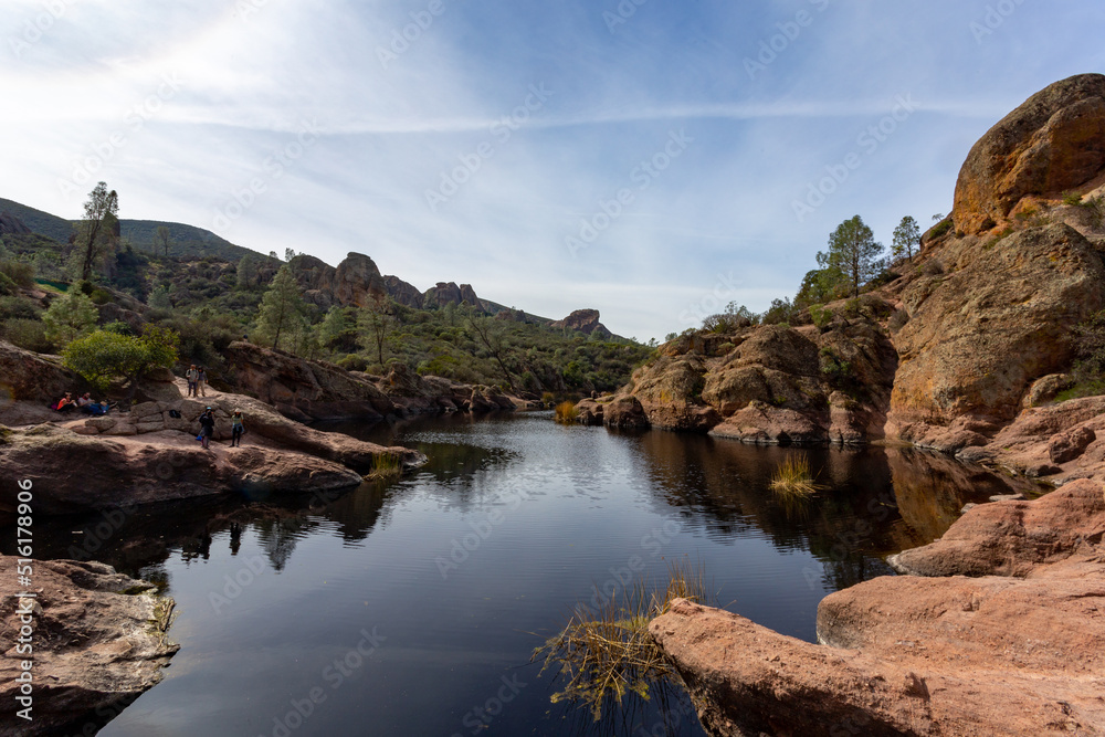 A lake in the red rocks national park