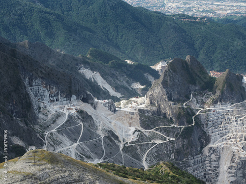 Italian marble quarry photo