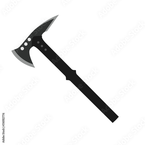 tactical axe flat design vector illustration