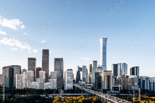 Sunny day scenery of CBD buildings in Beijing, China © Govan