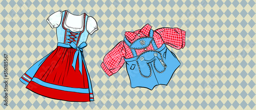 Dirndl und Lederhose zum Oktoberfest