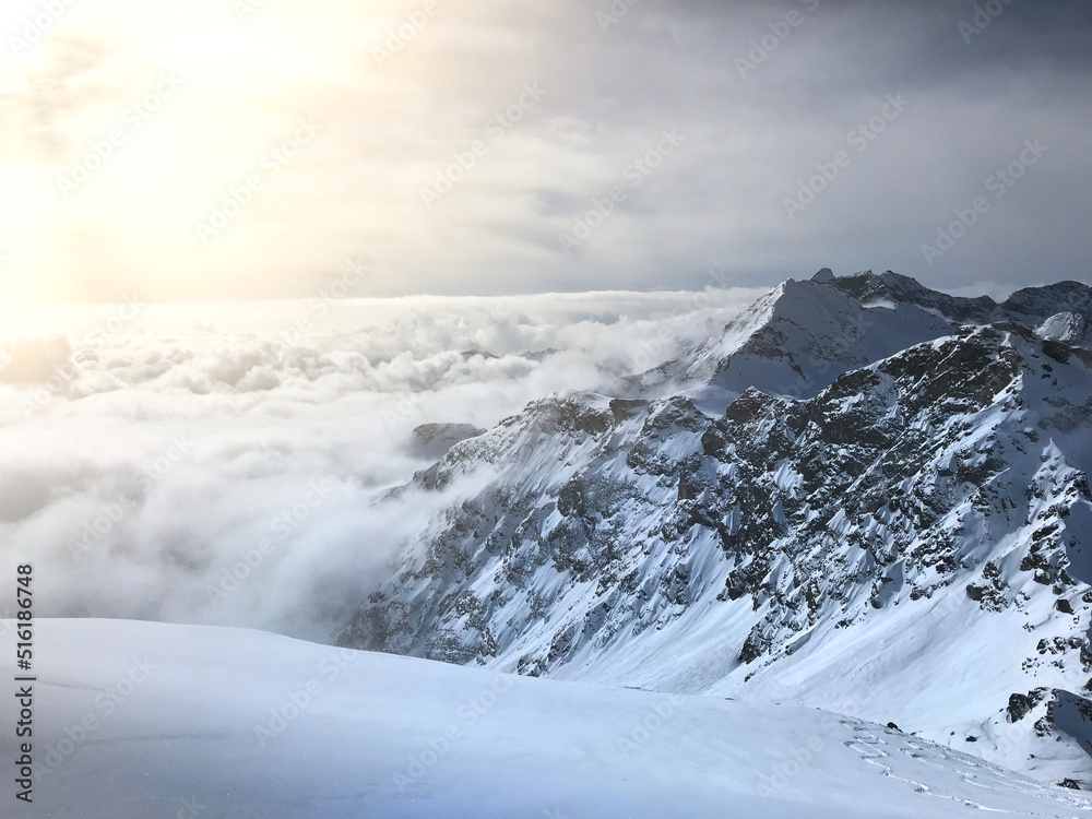 Valsesia Alps in winter