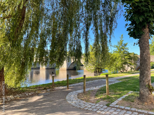 Obraz na płótnie Sentier des bords de Vienne w salonie