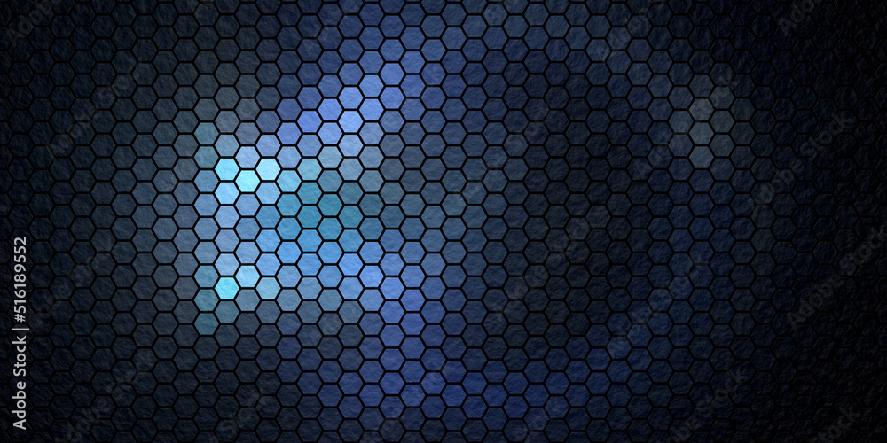 Fraktal Hintergrund Design Mosaik Blau