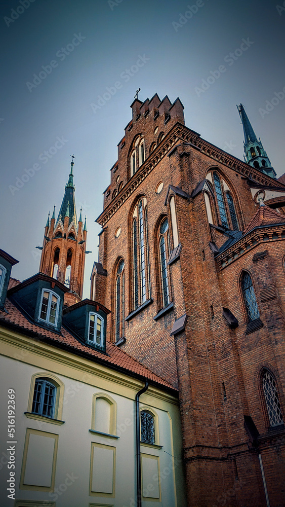 Obraz premium Part of Cathedral Basilica of the Assumption of the Blessed Virgin Mary in Białystok, Poland 