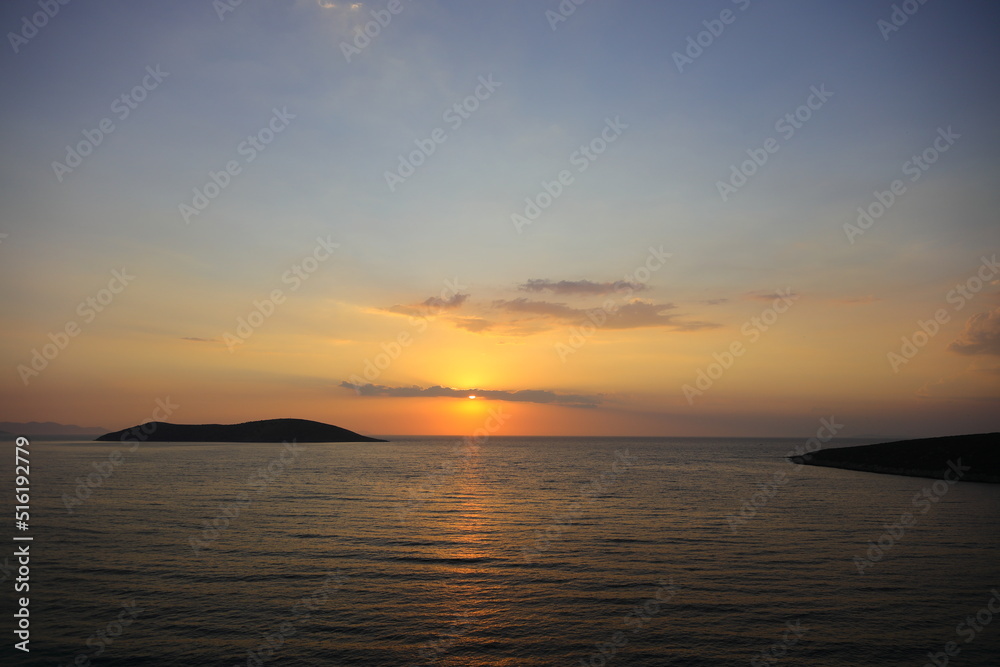 Seaside town of Bodrum and spectacular sunsets