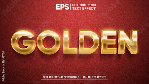 3D Luxury Golden Text on Red Carpet Text Effect