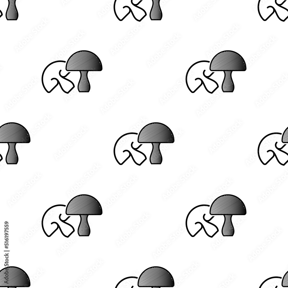 Mushroom Icon Seamless Pattern Y_2207001 Mushroom Icon Seamless Pattern Y_2207001