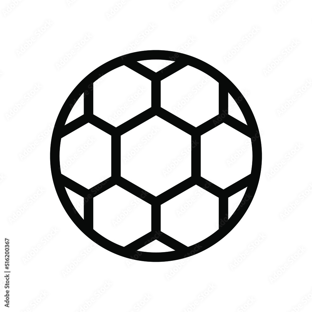 Fototapeta premium soccer line icon illustration vector graphic
