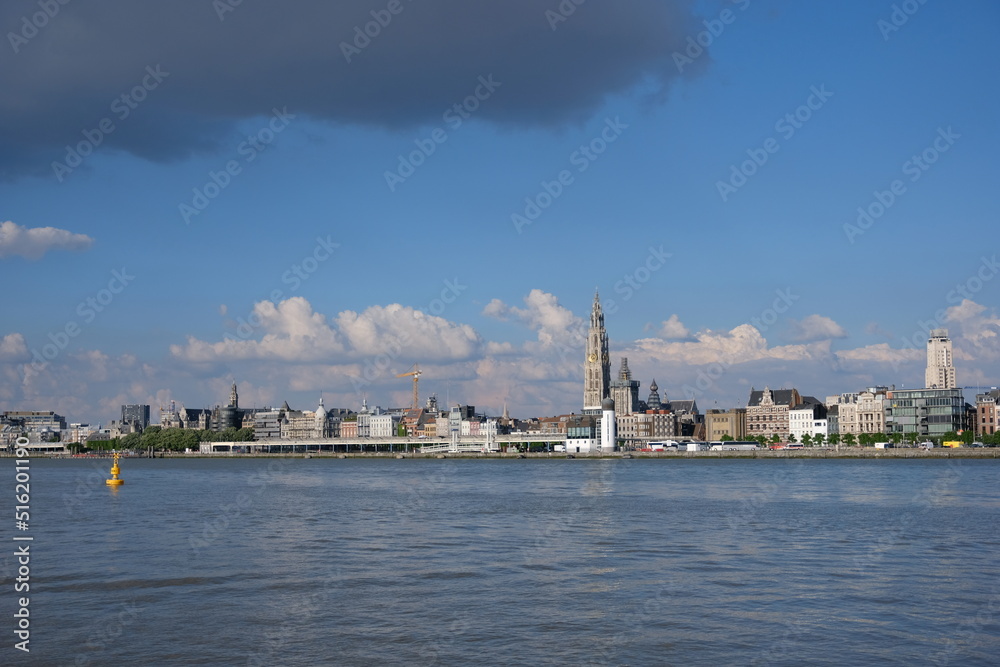 Antwerpen Skyline - Fluss Schelde