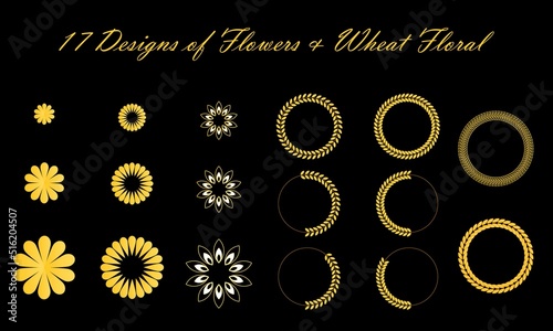Flowers and Wheat Floral Designs