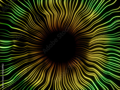 Blank Converging Lines Abstract Modern 3D Illustration Concept