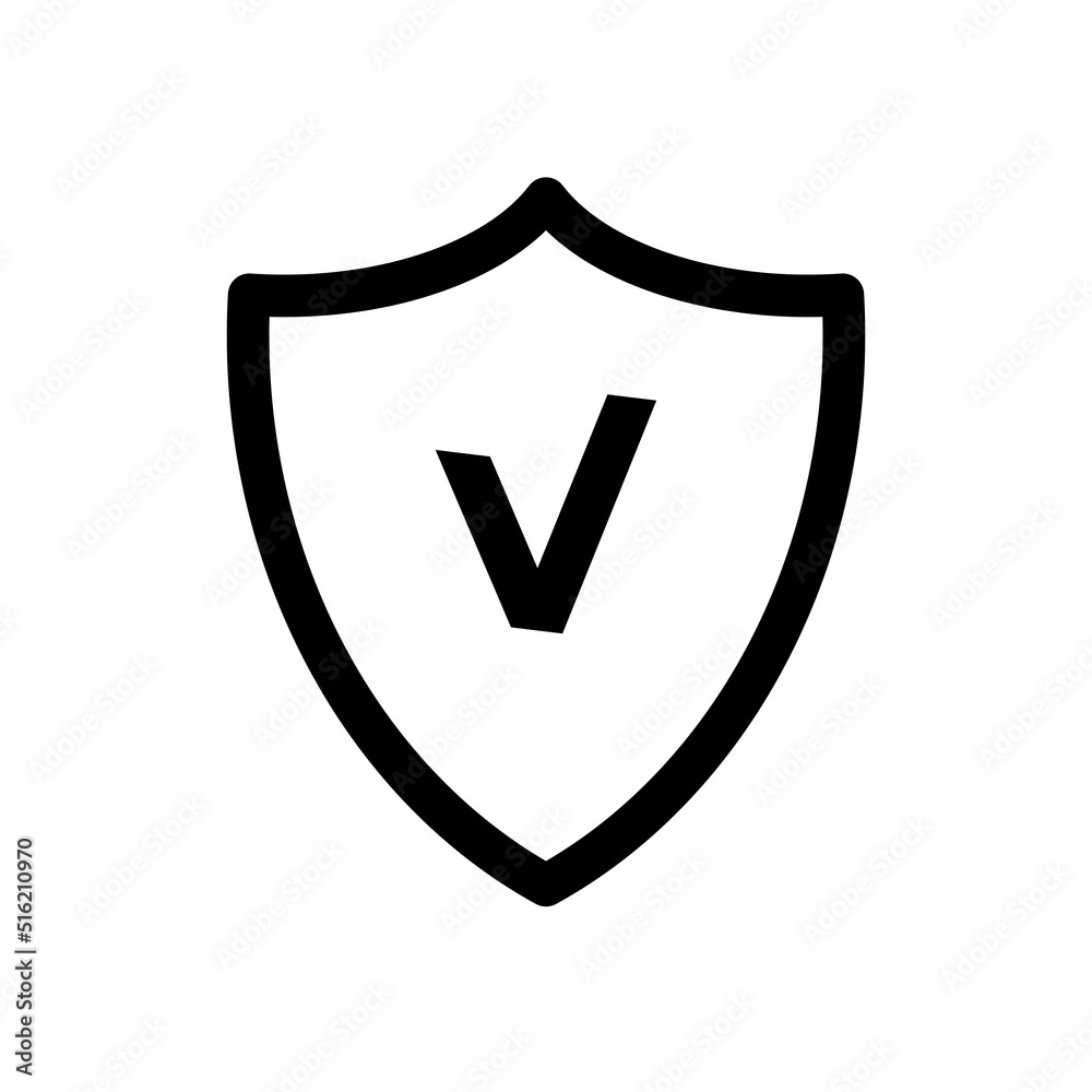 protection, shield with a check mark - vector icon protection, shield with a check mark - vector icon