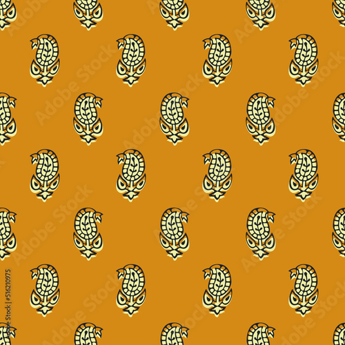 PAISLEY SEAMLESS PATTERN IN EDITABLE VECTOR FILE