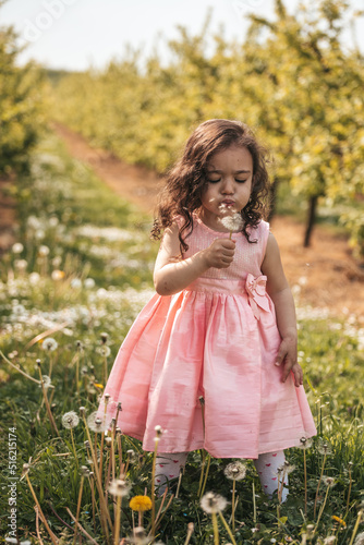 little girl in a park