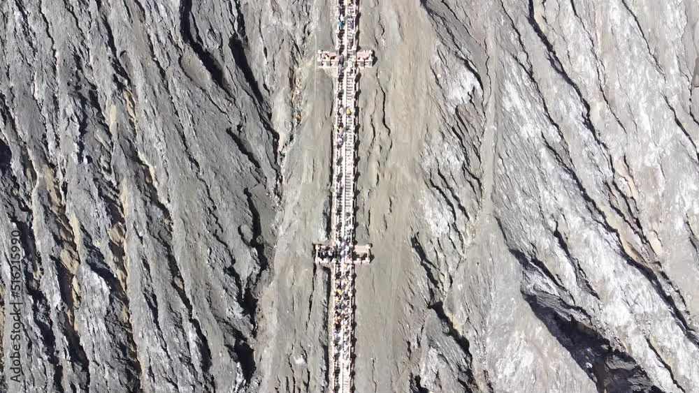 Vue aérienne du volcan Bromo, Java - indonesie