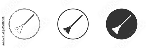 Broom icon. Vector illustration. Broom symbol.