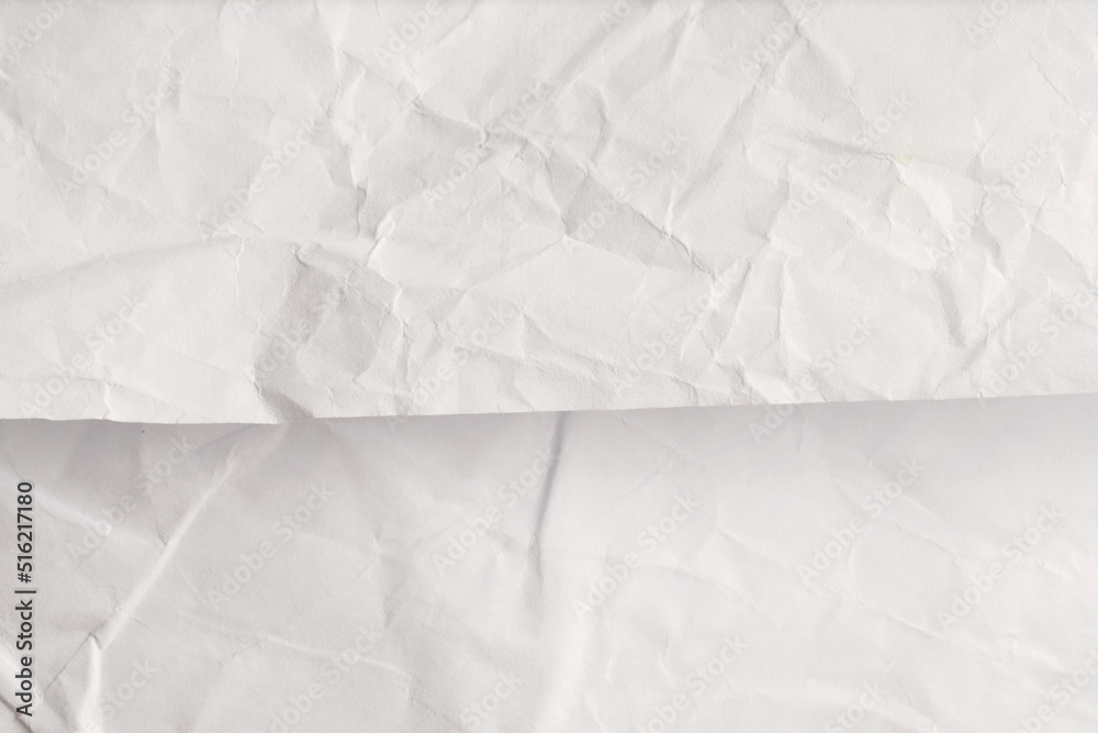 Fototapeta premium Empty crumpled wet craft paper blank texture copy space background.