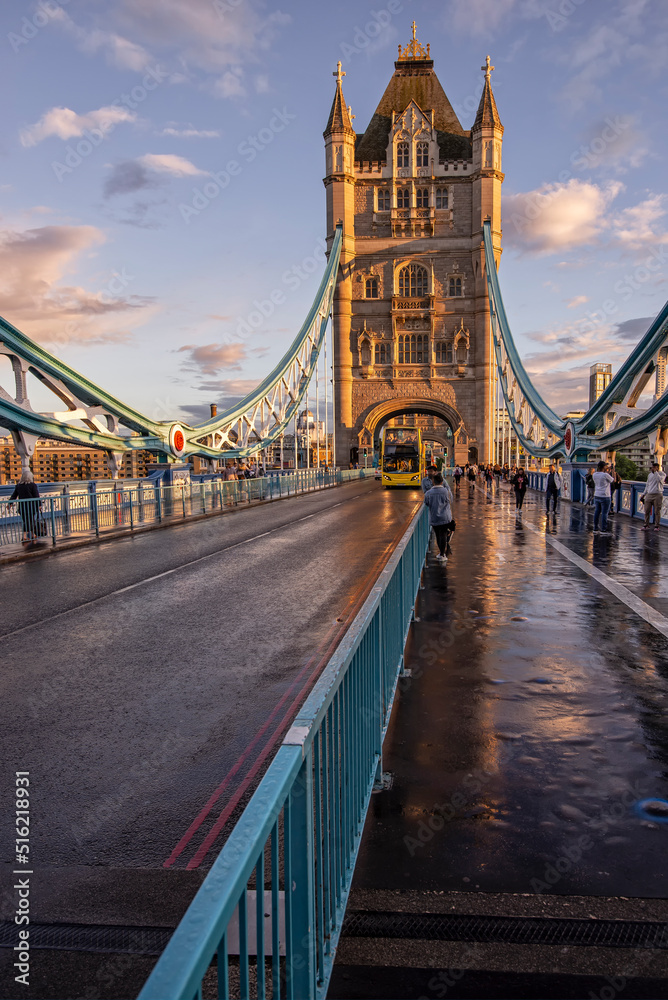 Obraz premium Tower Bridge - a drawbridge in London, UK. 