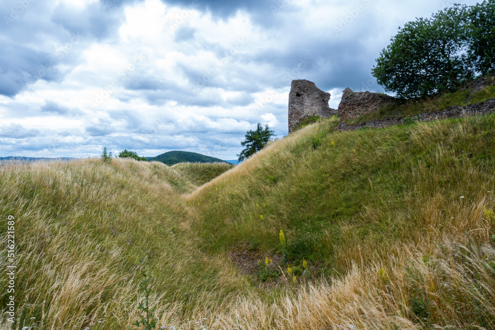 View of castle Lichnice (Lichtenburg) in Czech republic.

