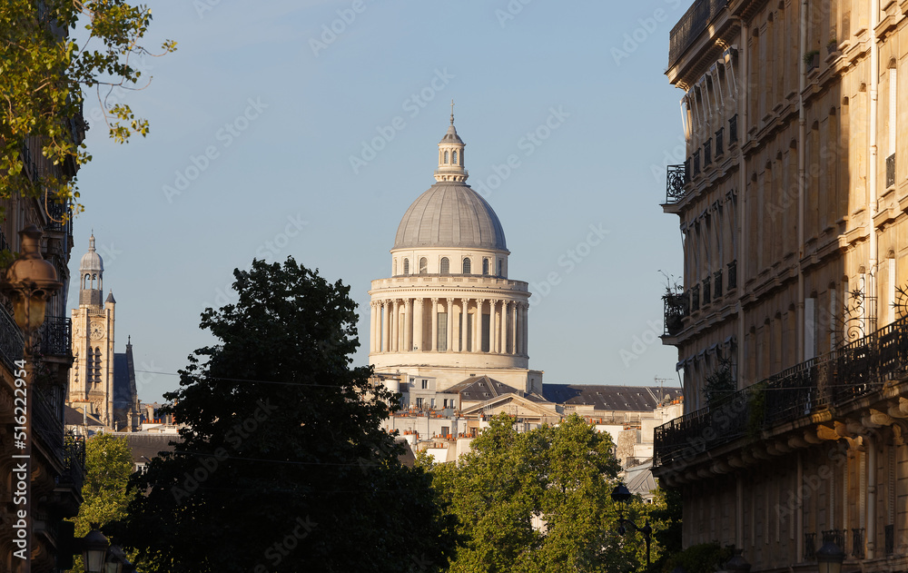 Fototapeta premium The Pantheon is a monument in the 5th district of Paris, France. Used as a graveyard for significant French intellectuals.