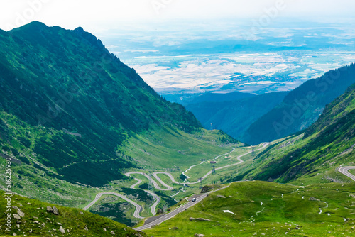 Transfagarasan mountains road, is one of the most beautiful roads in the world. Carpathians. Romania.