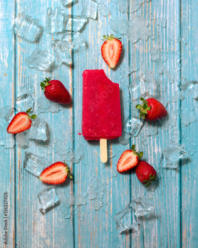 Delicious Strawberry Ice Pop: A Refreshing Summer Treat