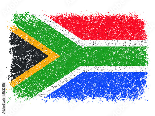 south africa grunge flag texture
