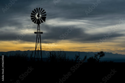 Working Windmill in the Desert