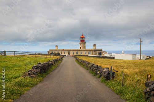 Farol de Albernaz, lighthouse, Ponta do Albernaz, Flores Island, Azores, Portugal photo