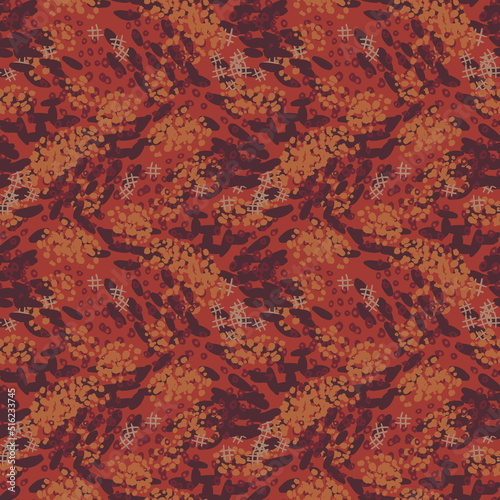 Fantasy messy freehand doodle geometric shapes seamless pattern.  Infinity ditsy scribble abstract card, layout. Creative background. Textile, fabric, wrapping paper.