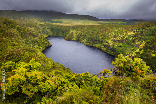 Lagoa Comprida in Flores island, Azores, Portugal photo