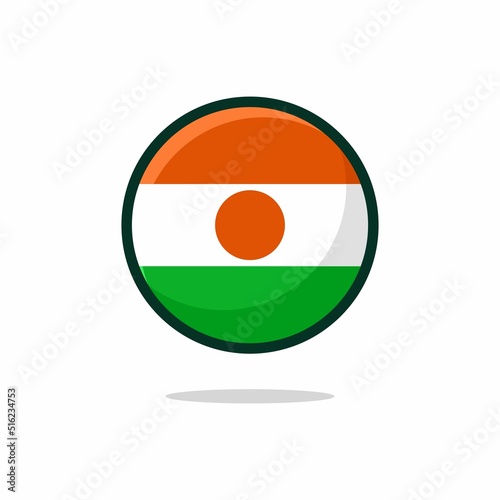 Niger Flag Icon. Niger Flag flat style isolated on a white background - stock vector. Free Download Niger Flag Icon. Niger Flag flat style isolated on a white background - stock vector. - GFXLoad