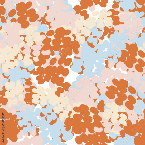 Fantasy messy freehand doodle geometric shapes seamless pattern.  Infinity ditsy scribble abstract card, layout. Creative background. Textile, fabric, wrapping paper.