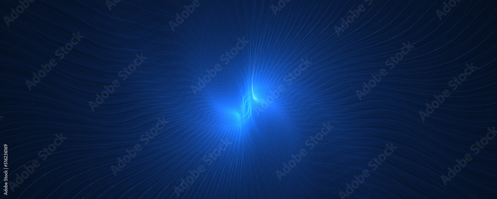 Obraz premium Abstract swirling blue wave line background