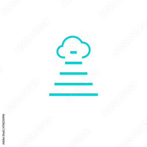Stairway to Heaven, Tower of Babel sign idea. Flat vector illustration isolated on white background.