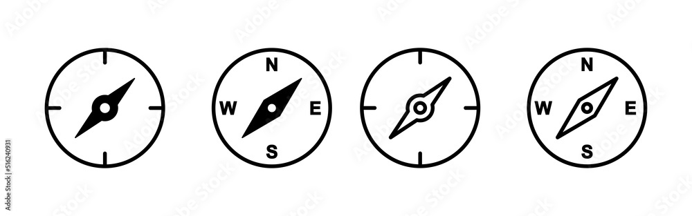 Compass icon vector. arrow compass icon sign and symbol Compass icon vector. arrow compass icon sign and symbol