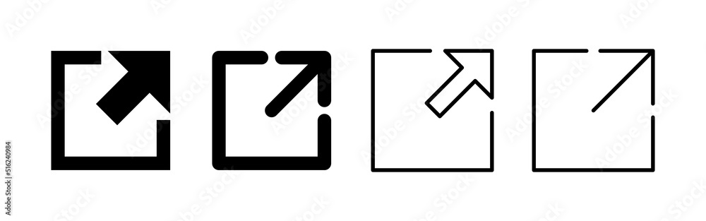 External link icon vector. link sign and symbol. hyperlink symbol External link icon vector. link sign and symbol. hyperlink symbol