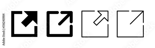 External link icon vector. link sign and symbol. hyperlink symbol