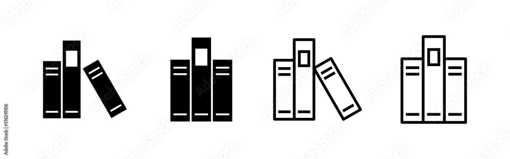 Library icon vector. education sign and symbol Library icon vector. education sign and symbol