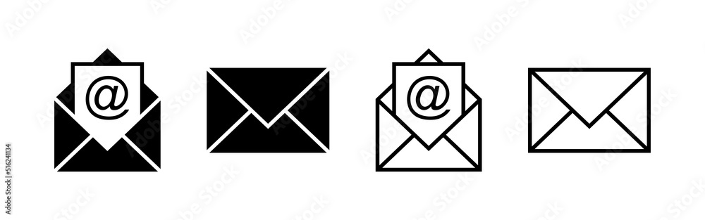 Mail icon vector. email sign and symbol. E-mail icon. Envelope icon Mail icon vector. email sign and symbol. E-mail icon. Envelope icon